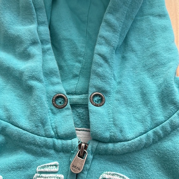 Vintage Aeropostale half sleeve sweatshirt hoodie - Picture 11 of 11